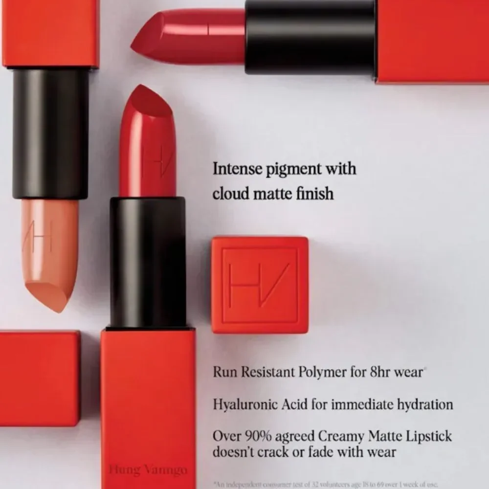 HUNG VANNGO BEAUTY Creamy Matte Longwear Lipstick/Hyaluronic Acid Color Mame